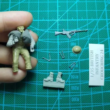 1/35 Modelo de Resina Figura GK, o soldado Britânico , Desmontado e sem pintura, kit