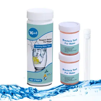 1 Conjunto de Testes de Água Reagentes 17-em-1 de Dureza/Cobre/Valor de Alcalinidade Dureza Bromo Tira de Teste ao ar livre Oferta para o Lar