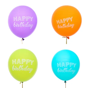 10 piece12inch festa de Aniversário de alta qualidade balões de Festa de Aniversário, Decorações de Crianças para Adultos Balões de Aniversário Enviar um rolo de fita