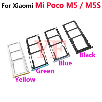 10PCS Para Xiaomi Mi Poco M5 M5S Bandeja do Cartão SIM Slot SD Titular Adaptador Tomada