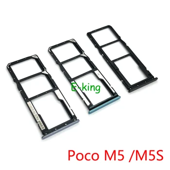 10pcs Para Xiaomi Mi Poco X5 M5 M5S F5 Pro Slot do Cartão Sim do Suporte da Bandeja do Cartão Sim do Leitor de Soquete