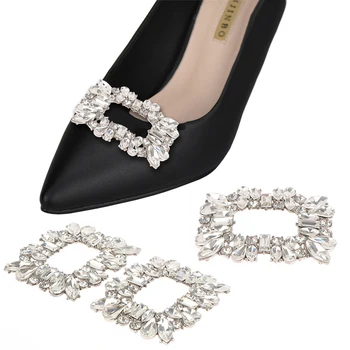 1PC Strass Sapato Clip de Metal Sapato de Fivela de Calçados femininos de Decoração para Festa de Casamento sapatos de Salto Alto Bombas de Televisão