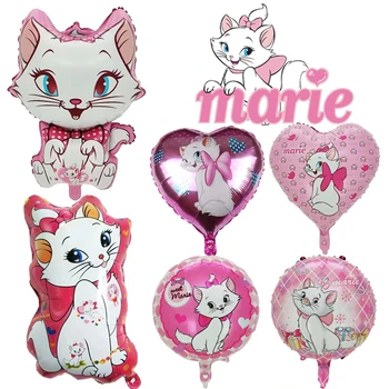 1Pcs Disney Marie Cat Balões de desenhos animados Gato cor-de-Rosa Balão do Chuveiro de Bebê Meninas a Festa de Aniversário de Decorações Crianças Brinquedos Clássicos do Ar Presente