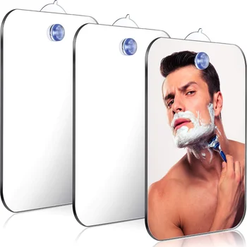 1pcs o Espelho Acrílico Com Parede de Sucção Duche Espelho Para o Homem de Barbear Mulheres de Maquiagem Portátil de Viagem, Acessórios de casa de Banho