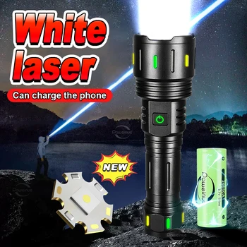 2023 Novo Ultra Potente Lanterna LED Recarregável USB Luz da Tocha De 3500 Metros de LED de Alta Potência Lanterna Tiro Longo Lanterna