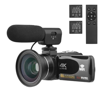 4K Câmara de Vídeo Digital wi-Fi Câmera de vídeo DV Gravador 56MP 3.0