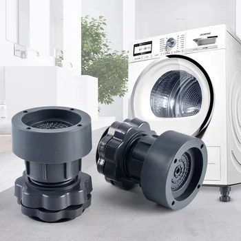 4Pcs /ajuste de Altura Ajustável Máquina de Lavar roupa Móveis Copos Anti Vibração Tapete Anti-vibração Pad Universal Perna da Base de dados de Suporte