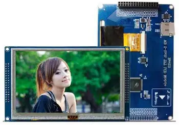5.0 polegadas 34P HD LCD TFT Resistive do Toque da Tela da Cor Módulo SSD1963 Unidade IC XPT2046 16Bit Interface Paralela 800*480