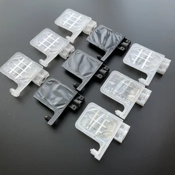 50 pcs Transparente amortecedor duplo clipes com cabeça quadrada para Epson DX4 DX5 DX7 XP600 4720 5113 I3200 Cabeça do amortecedor