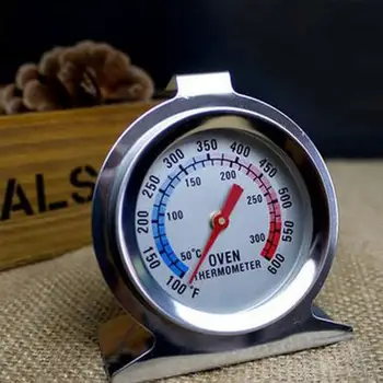 A 600°C Termômetro de Forno de Aço Inoxidável de Prata de Carvão de Churrasco Termômetro da Grade Cozinha Ferramenta de Carne domésticos Novo
