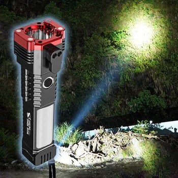 Alta Potência LEDFlashlights de Longa duração, Lanterna de Campismo Destaque Mão Lâmpada Impermeável Tocha para Viagens de Emergência Espeleologia