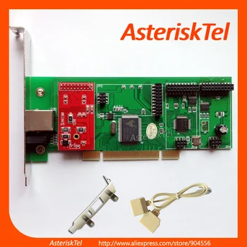 Asterisco cartão PCI,TDM410P com 1 módulo FXO,com 2U de Perfil Baixo,Suporta Asterisco Sangoma FreePBX Issabel VitalPBX TCPBX VoIP PB