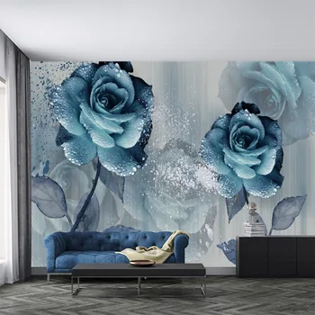 Azul Demônio Concubina,Personalizado 3D mural crianças, papel de parede, auto-adesivo papel de parede, sala, quarto, sofá-fundo wa