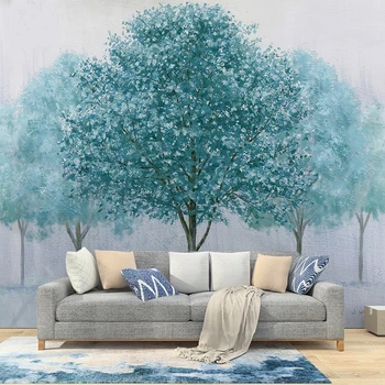 Beibehang Nórdicos resumo ricos floresta floresta papéis de parede para a TV da sala de estar de plano de fundo de papel de parede sofá de fundo 3D grande mural