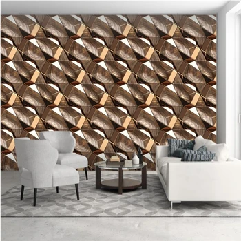 beibehang papel de Parede personalizado, sala de estar, quarto, papel de Parede mural abstrato de madeira padrão 3D na parede do fundo pintura decorativa