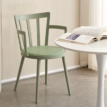 Cadeira Cozinha Nórdica Simples E Criativa De Plástico Poltrona De Lazer Negociação Engrossado Cadeira Com Encosto Casa De Jantar Cadeiras