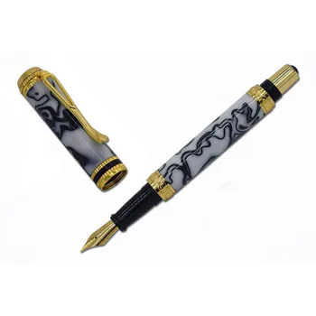 DIY caneta kits de Ouro marinheiro engrenagem fonte & caneta rollerball kits RZ-FP116#-G & RZ-RP116#-G