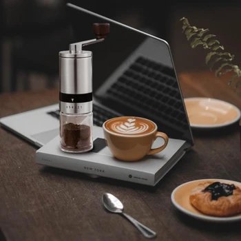 Espresso com Moedor de Café Acessório Portátil, máquina de Café Acessórios Manual de Feijão Moinho de Mão de Aço Inoxidável Manualmente Cozinha