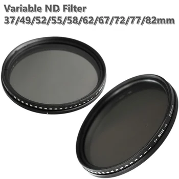 Fader Variável de Filtro ND Ajustável ND2 para ND400 de Densidade Neutra para a Lente da Câmera Câmera de Acessórios de Fotografia nd фильтр