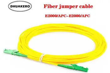frete grátis AB395A 5 PCS/Monte E2000/APC para E2000/APC SM de PVC de 2mm de FTTH de Fibra Óptica de fibra de jumper