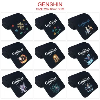 Genshin Impacto Hutao Klee Caixa De Lápis De Bolsa Carteira Escola Caneta Zíper Do Saco De Desenhos Animados Crianças Meninos Menina