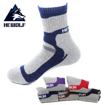 Hewolf 1 Pares Novo Estilo de Espessura de Alta Qualidade meias de desporto rápido a seco de algodão respirável meias Quentes adequado para as Mulheres