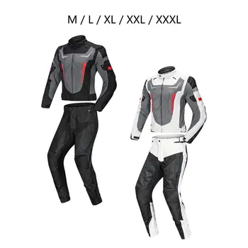 Impermeável Moto Jaqueta Calças de Corrida de Terno Wearable com Armadura Pad Reflexiva Homens Mulheres 600D Oxford de Corrida de Motocross Roupas