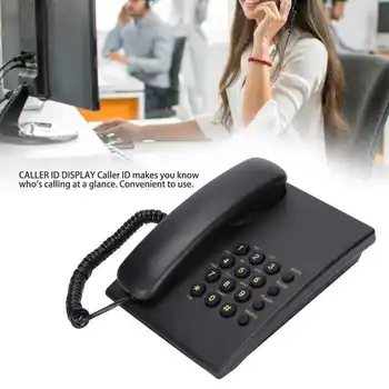 KX-T435 área de Trabalho com Fio de Telefone com Fio Telefone Fixo com ajuste de Volume do ID do Chamador para Casa Escritório do Hotel