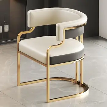 Luxo Moderno Cadeiras De Jantar Confortável Ouro Pernas Adultos Suporte De Cotovelo Cadeiras De Designer Exclusivo Silla Plegable Interior De Suprimentos