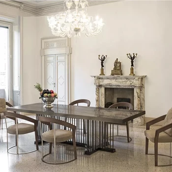 Luxo moderno, mobília de sala de jantar casa de móveis de metal, cadeira de jantar para a sala de Jantar móveis de