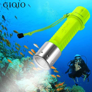 Mergulho Lanterna LED Super Subaquática 3000LM Impermeável Tocha Lâmpada Profissional de Mergulho para Mergulho, Nadar Debaixo de Água Sport Lâmpada