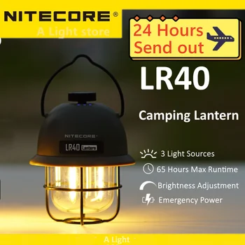 NITECORE LR40 Lanterna de Campismo luz de Camping do banco do Poder Tenda de luz de lâmpada Portátil de mão lanterna de Campismo Luz Luzes Pingente