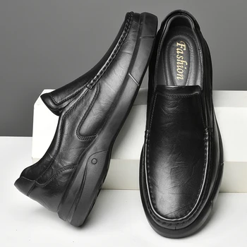 Novo original Sapatos de Couro masculina de Inverno de Lazer de Todos-jogo de Alta Qualidade Respirável Pé Ervilhas Sapatos Primavera Sapatos de Inverno Plataforma