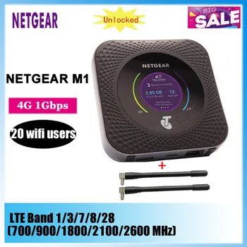 Original Desbloqueado Netgear Nighthawk M1 4GX Gigabit Móvel LTE Roteador 1000mbps Hotspot wi-Fi MR1100+2PCS Antenas