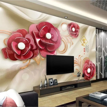 Papel de parede personalizado 3d foto mural super papier peint socorro flor de fundo, papéis de parede decoração da casa 9d papel de parede papel de parede