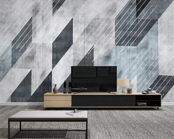 Papel de parede personalizado moderno e minimalista abstratos linhas geométricas PLANO de fundo mural, sala de estar, quarto mural 3d papel de parede
