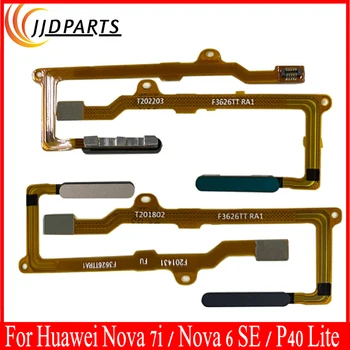 Para Huawei P40 Lite Botão Home Nova 6 SE de impressões digitais Toque ID do Sensor do cabo do Cabo flexível da Fita de Substituição P40Lite JNY-L21A JNY-L01A