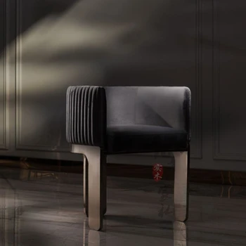 Personalizado de luxo em madeira maciça de tecido de cadeiras de jantar Modernas Nórdicos designers negociar lazer cadeiras retro vestir cadeiras de café