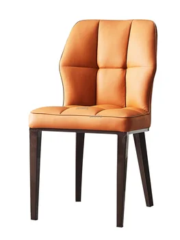 Personalizado Nórdicos Cadeira De Jantar Moderna E Minimalista Casa Encosto Do Sofá Cadeira Única Cadeira De Secretária De Lazer Europeia Cadeiras De Couro