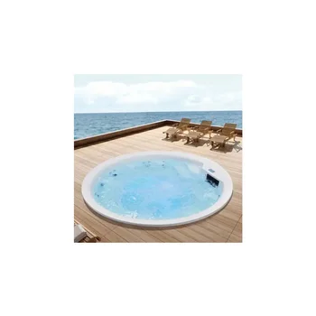 Piscina Villa casa no telhado de surf aquecida, fitness privado sem fim piscina de spa