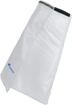 Rainwear Poncho Capa de Chuva Avental, Calça Impermeável Saia com Bolsa de transporte Ajustar Cintura 60-100cm