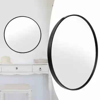 Rodada Espelho de Parede do Círculo de Metal Enquadrado Espelho Decorativo para a casa de Banho Sala de estar, casa de Banho Espelho de Parede