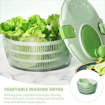 Salada De Verdes Manual De Legumes Secador De Seco, Salada De Frutas, Vegetais Bacia De Lavar Roupa Apto Para Porções De Alface Espinafre
