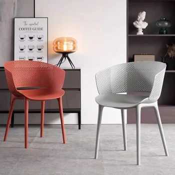 Salão de Luxo de Jantar com Cadeiras de Plástico Maquiagem Office Avançado Relaxar Cadeira de Adulto Nórdicos cadeiras para pequenos espaços De Oficina Mobiliário de Cozinha WXH20XP