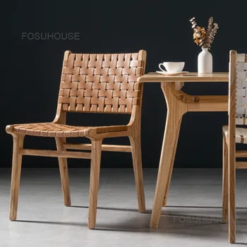 Simples, a Luz de Luxo de Volta a Família Cadeiras de Jantar Nórdicos Madeira maciça Cadeiras da Sala de Jantar Mesa de Café da Cadeira Home Móveis de cozinha