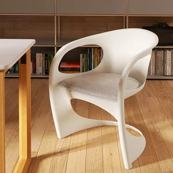 Simples Cadeiras para Cozinha Criativa Varanda com Cadeiras de Jantar Visitante Casual Restaurante Cadeira de Encosto Confortável Mobiliário Moderno