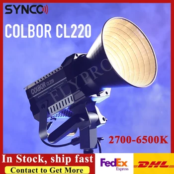 SYNCO COLBOR CL220 / CL220M 200W Iluminação da Fotografia COB Luz de Vídeo para Streaming ao Vivo, CRI97 Bi-Cor 2700-6500K Lâmpada Studio