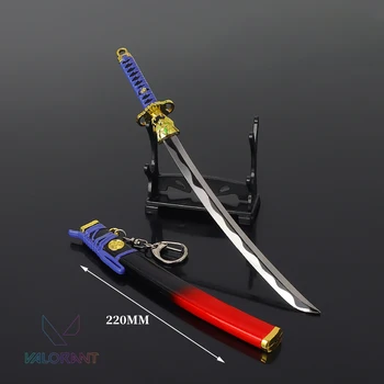 Valorant Arma Onimaru Kunitsuna Arma corpo a corpo da Modelo Oni EP 6 da Pele 22cm Jogo Periferia de Aço da Espada Samurai Presentes Brinquedos para Meninos