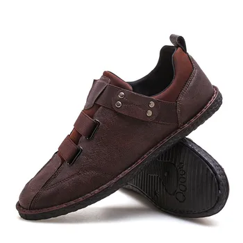 Venda quente novo casuais sapatos confortáveis de esportes da moda elástico pé casuais sapatos de sapatos de couro Puhyinn YG-V6152