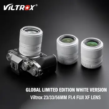 Viltrox 23mm 33mm 56mm F1.4 Fuji X Foco Automático Retrato Lentes Para Fujifilm X Montagem de Lente de Câmera GLOBAL LIMITED EDITION 500 Branco